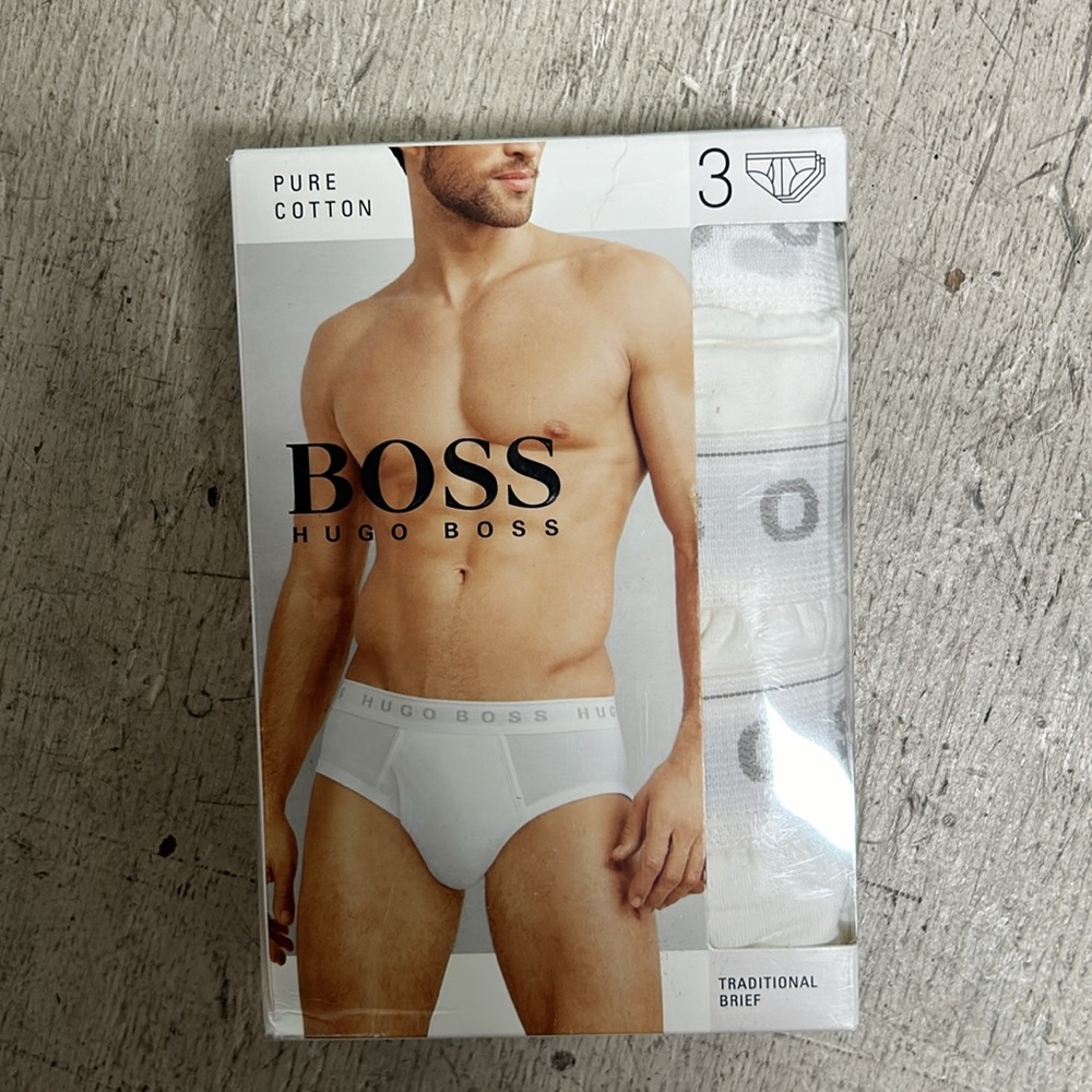 Hugo Boss cotton brief underwear - 3 pack New with Box